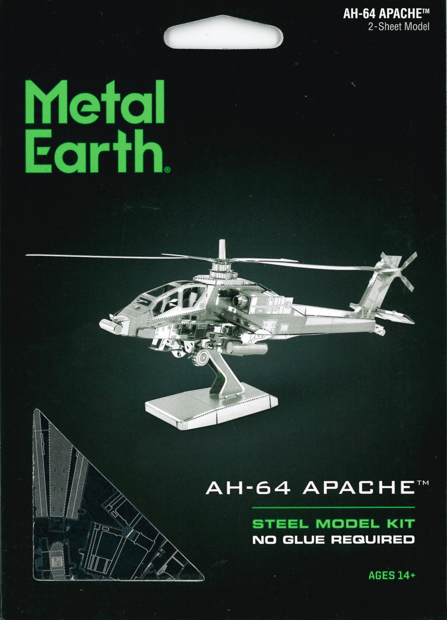 METAL EARTH MODEL AH-64 APACHE