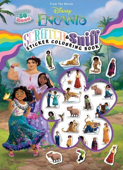 ENCANTO: SCRATCH AND SNIFF STICKER COLOURING BOOK