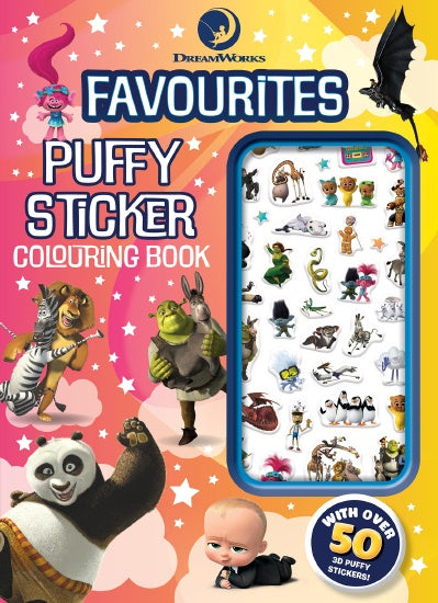 DREAMWORKS FAVOURITES: PUFFY STICKER COLOURING BOOK