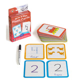 WRITE & WIPE NUMBERS 0-30 FLASHCARDS WITH MARKER