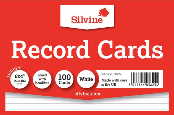 SILVINE RECORD CARDS 6