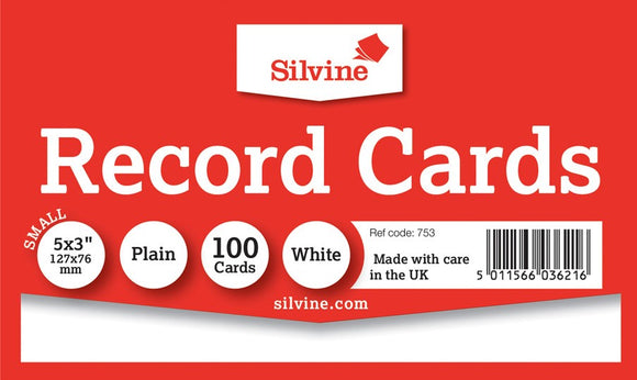 SILVINE RECORD CARDS 5