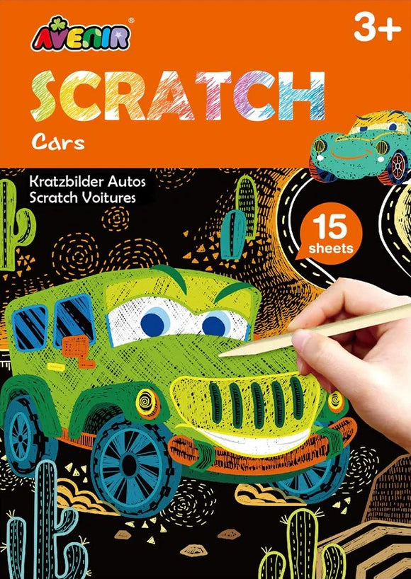 AVENIR SMALL SCRATCH BOOK CARS