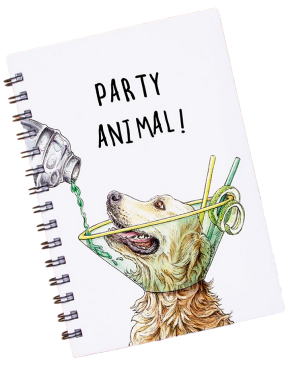 PARTY ANIMAL A5 NOTEBOOK