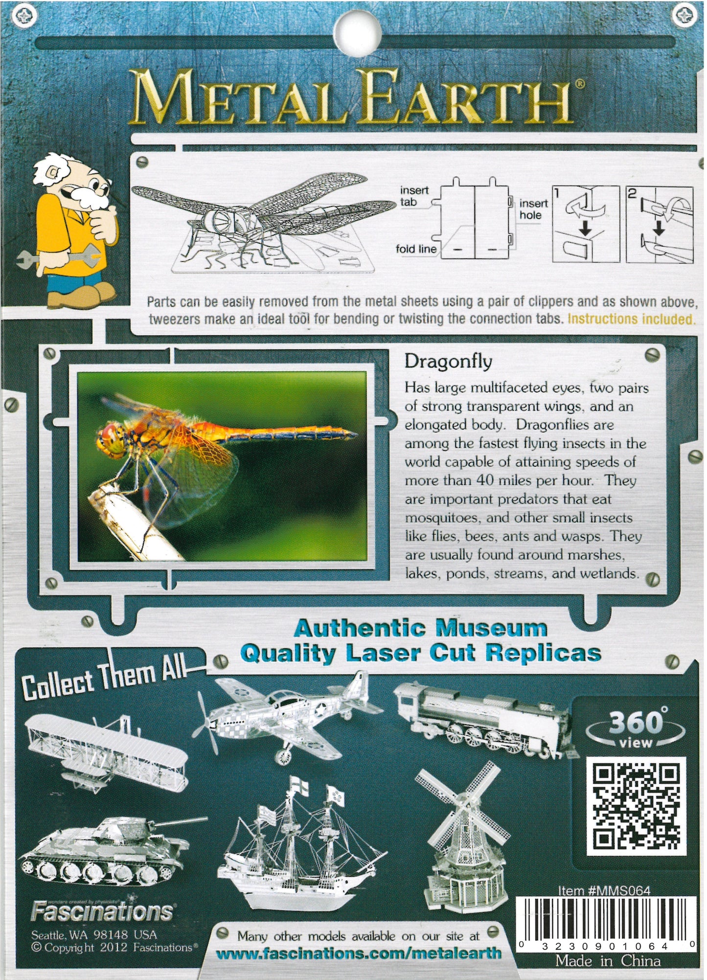 METAL EARTH MODEL DRAGONFLY