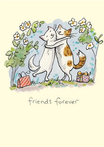 BLANK CARD TWO BAD MICE FRIENDS FOREVER