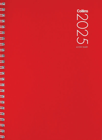 2025 COLLINS DIARY A53W SPIRAL BOUND WEEK TO VIEW