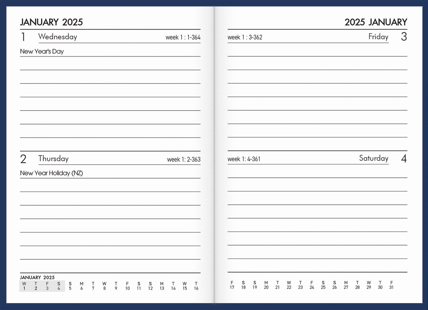 2025 COLLINS DIARY A72PP POCKET SOFTCOVER WITH PENCIL GREEN 2 DAYS PER PAGE