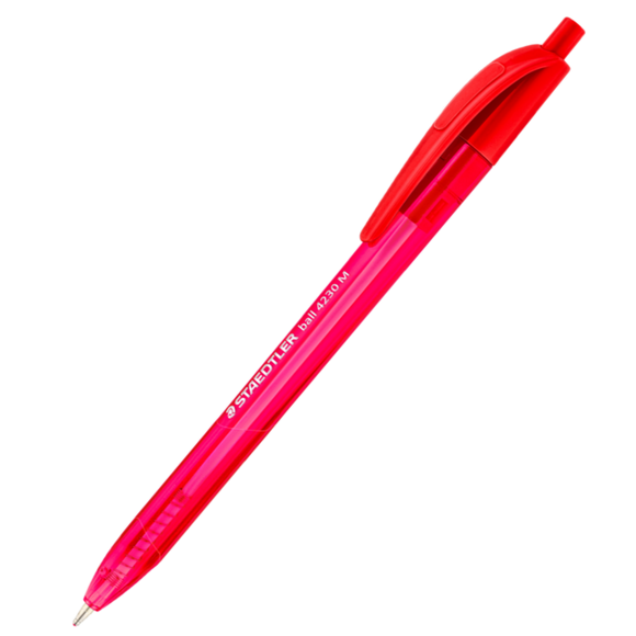 STAEDTLER BALL 4230 PEN MEDIUM RED