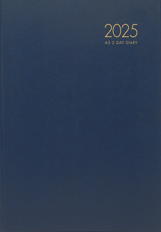 2025 MILFORD DIARY WINDSOR A52 NAVY 2 DAYS PER PAGE