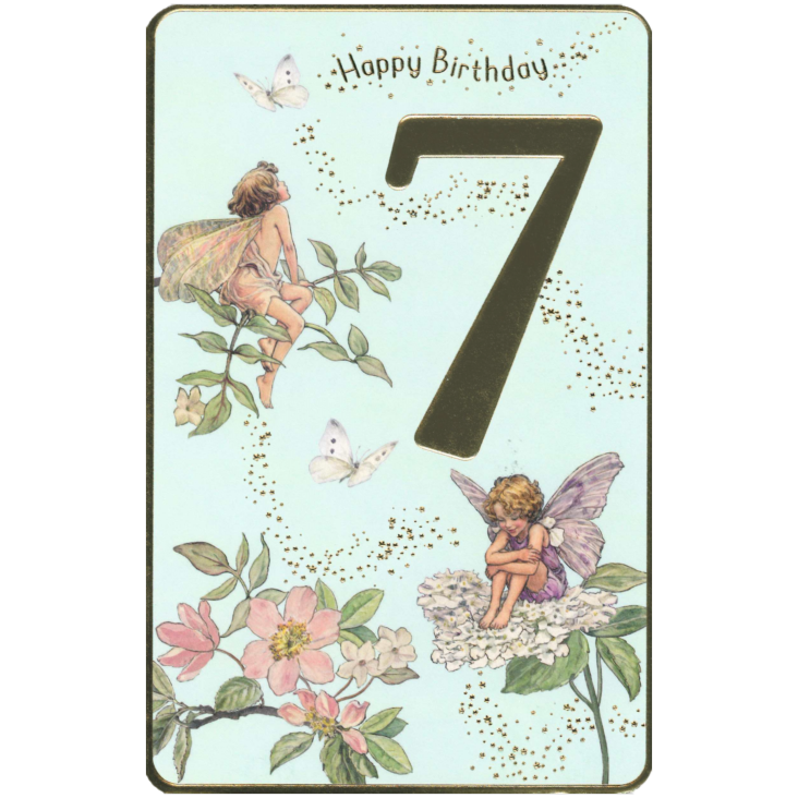 BIRTHDAY CARD 7TH FLOWER FAIRIES