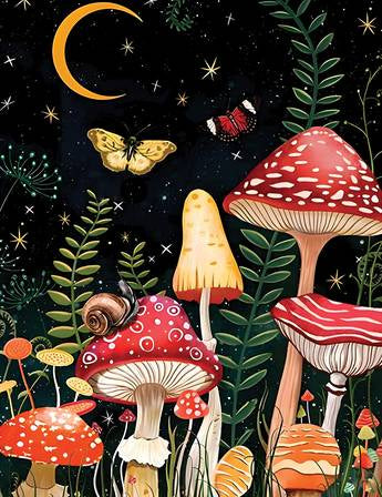 TWILIGHT MUSHROOM SOFTCOVER LINED JOURNAL