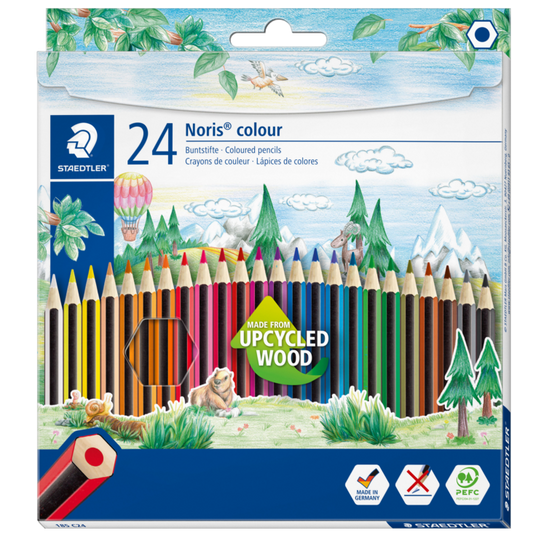 NORIS COLOUR COLOURED PENCILS PACK 24