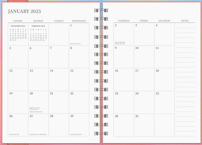 2025 DIARY OLIVER A5 WEEKLY PLANNER FIRST LIGHT - 17 MONTHS