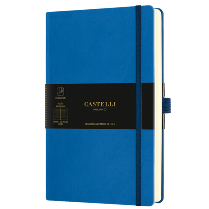 AQUARELA MEDIUM RULED NOTEBOOK BLUE SEA