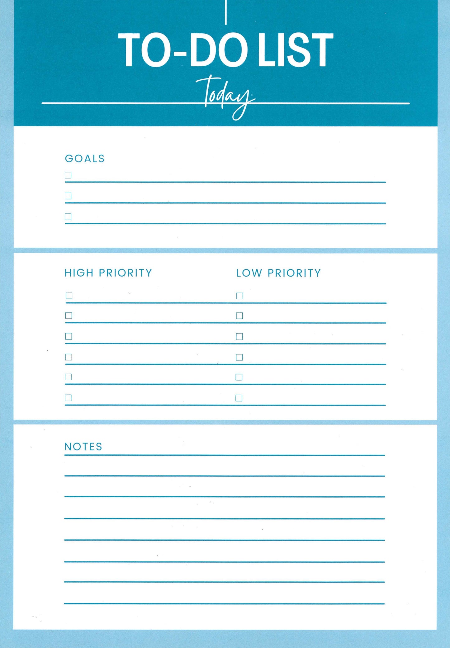 A4 TO-DO LIST