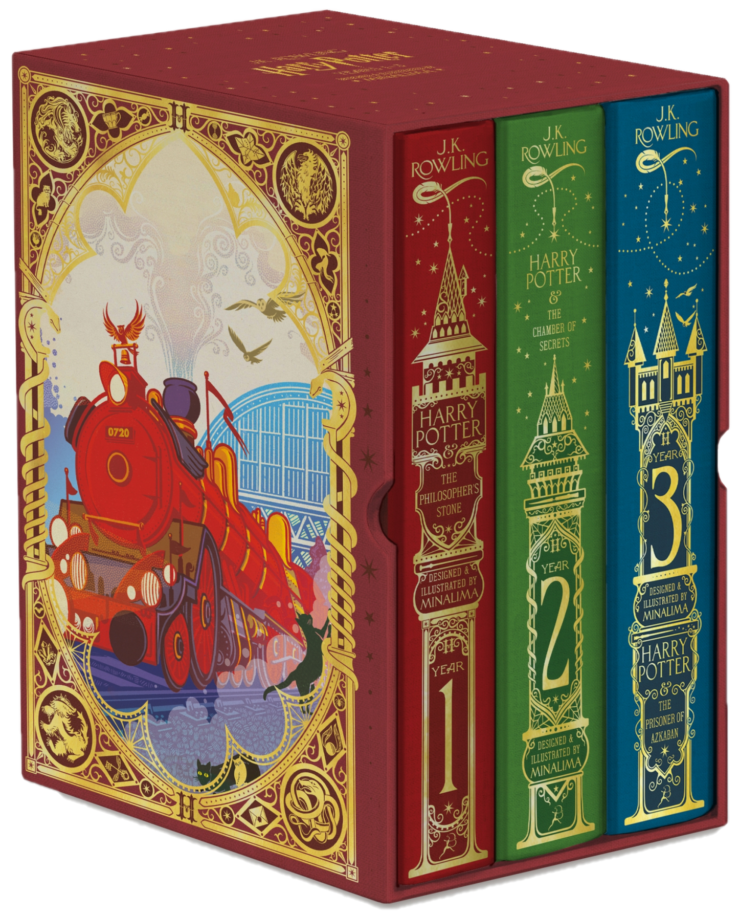 HARRY POTTER BOOKS 1-3 MINALIMA BOXSET
