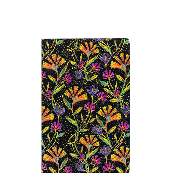 WILD FLOWERS MINI LINED FLEXI NOTEBOOK