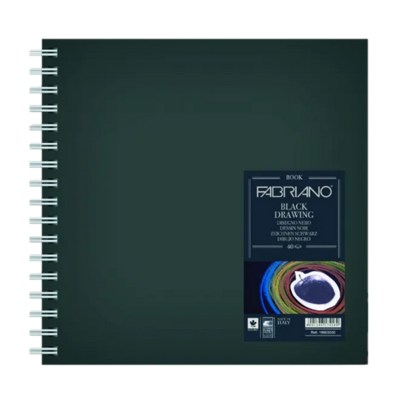 FABRIANO BLACK BOOK 15X15CM