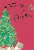 CHRISTMAS BOXED CARDS PRESENTS TREE 10 PACK