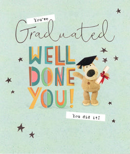 GRADUATION CARD BOOFLE WELL DONE YOU!