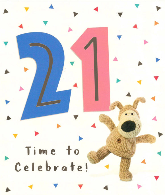 BIRTHDAY CARD 21ST BOOFLE TIME TO CELEBRATE!