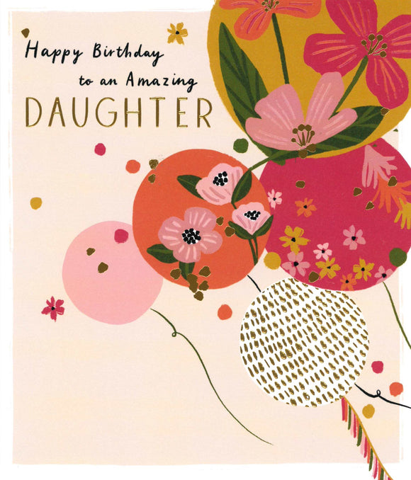 BIRTHDAY CARD AMAZING DAUGHTER