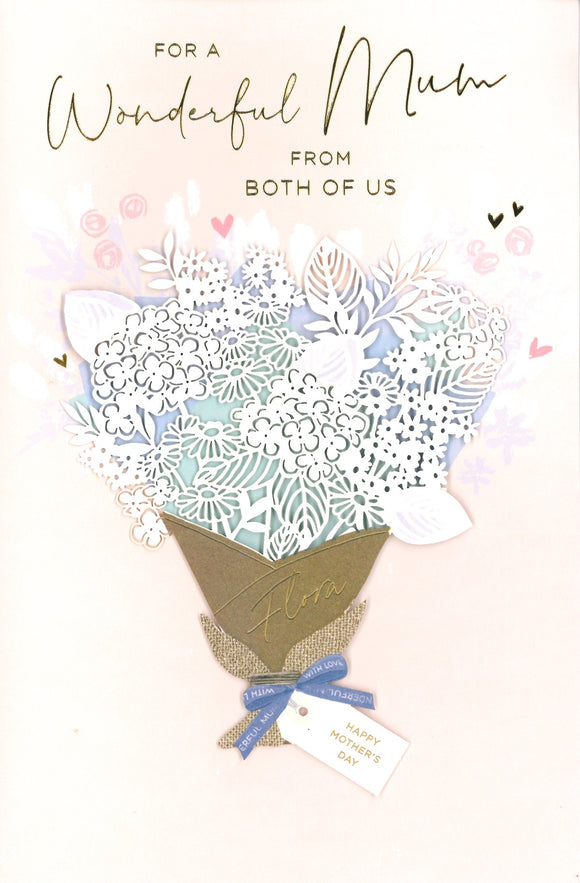 MOTHERS DAY CARD BOUQUET FROM BOTH OF US