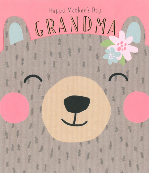 MOTHERS DAY CARD GRANDMA BEAR
