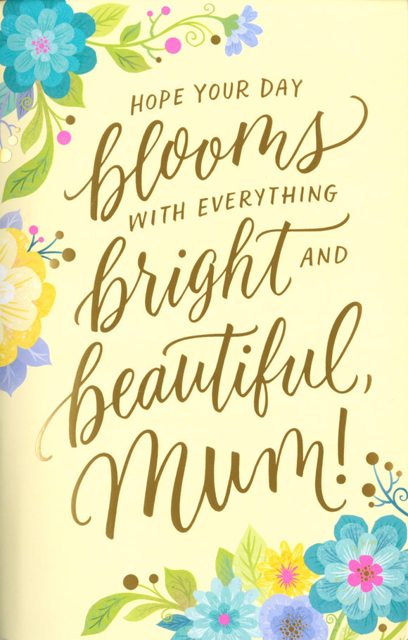 MOTHERS DAY BRIGHT BLOOMS SOUND CARD