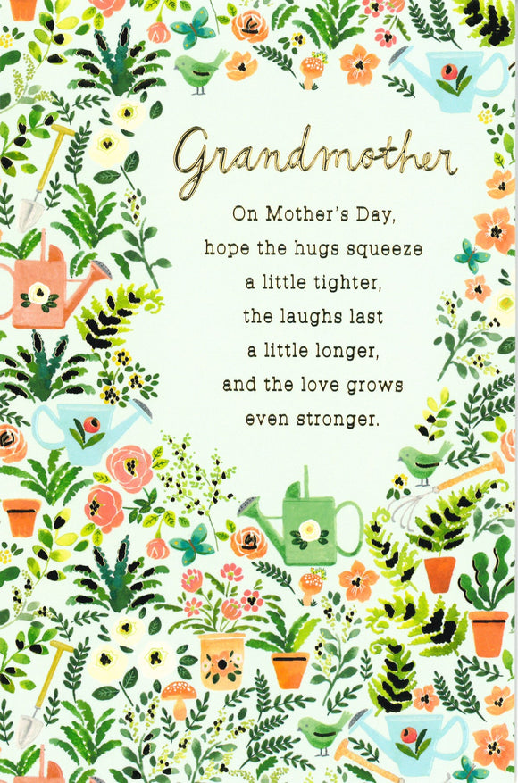 MOTHERS DAY CARD GRANDMOTHER FLORA