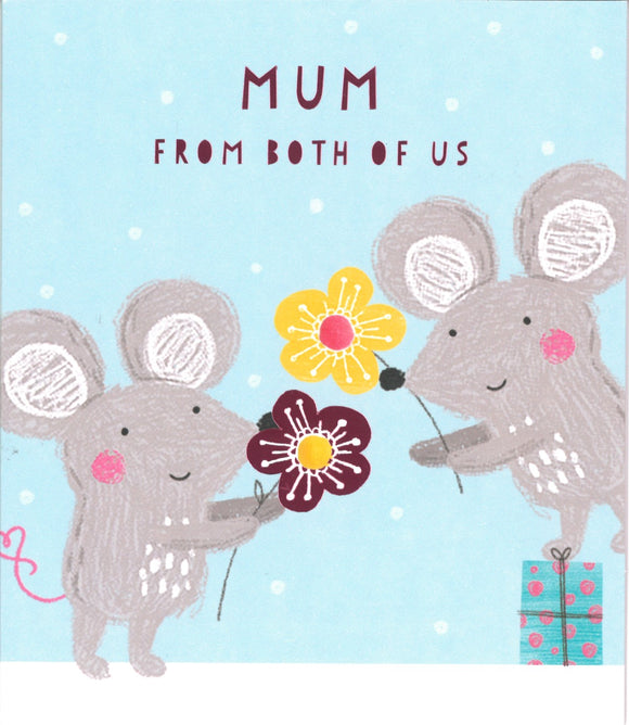 MOTHERS DAY CARD MUM FROM BOTH OF US