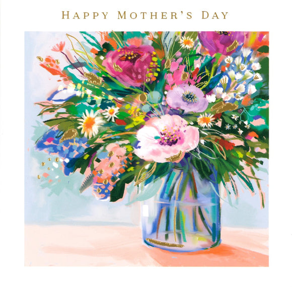 MOTHERS DAY CARD SPRING BOUQUET