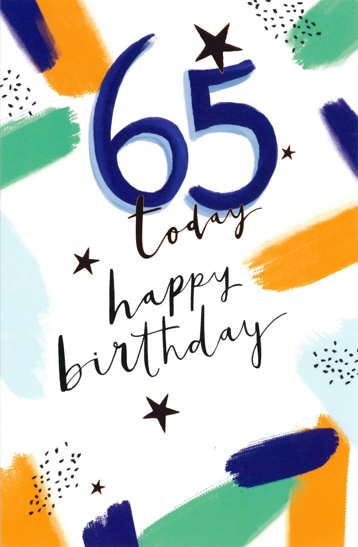 BIRTHDAY CARD 65TH 65 TODAY