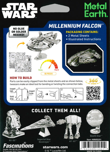 METAL EARTH MODEL MILLENNIUM FALCON
