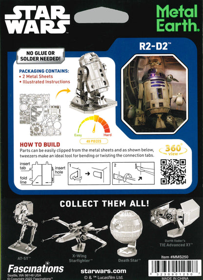METAL EARTH MODEL R2-D2