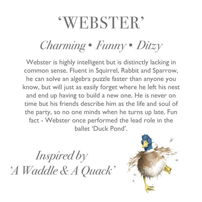 WRENDALE PLUSH 'WEBSTER' THE DUCK