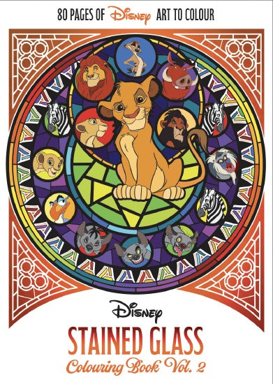 DISNEY: STAINED GLASS COLOURING BOOK VOLUME 2