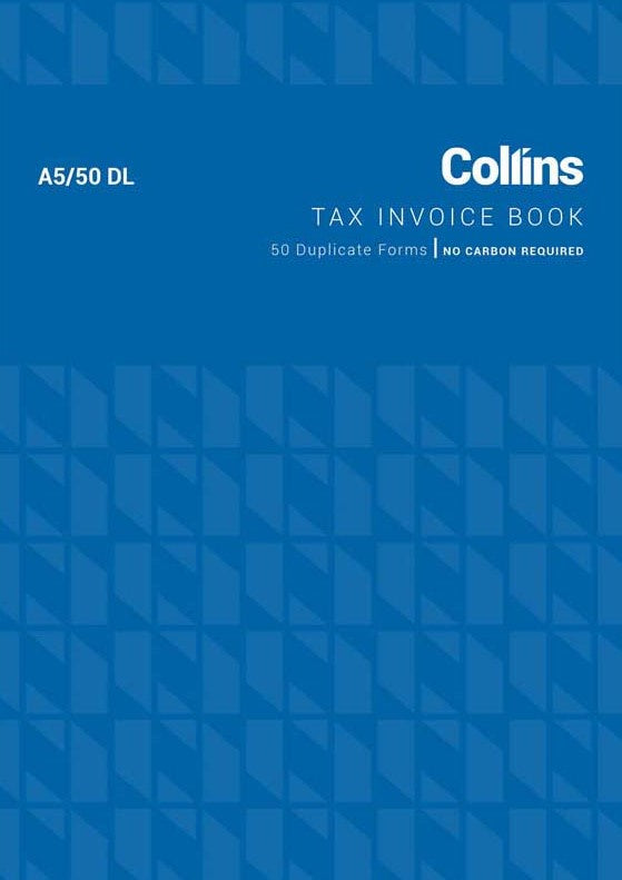 A5/50 DL 50 DUPLICATE TAX INVOICE BOOK - NO CARBON REQUIRED