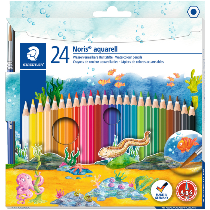 NORIS AQUARELL (WATERCOLOUR) PENCILS PACK 24