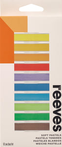 REEVES SOFT PASTELS SET OF 12 COLOURS