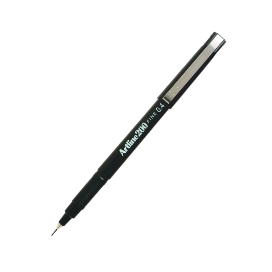 ARTLINE 200 0.4MM BLACK FINELINER PEN