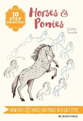 10 STEP DRAWING: HORSES AND PONIES