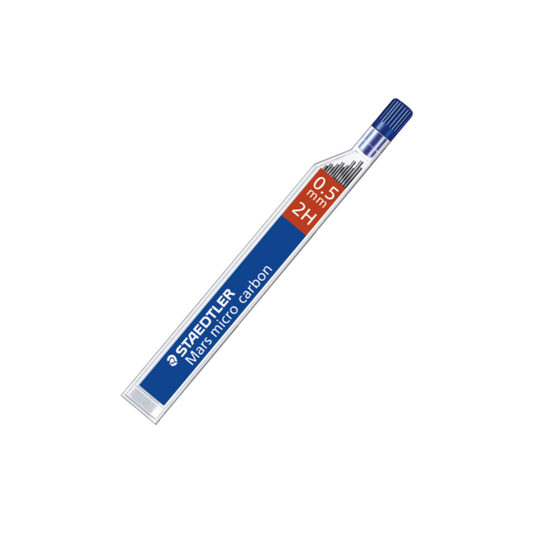MARS 2H 0.5MM MICRO CARBON PENCIL LEADS TUBE OF 12