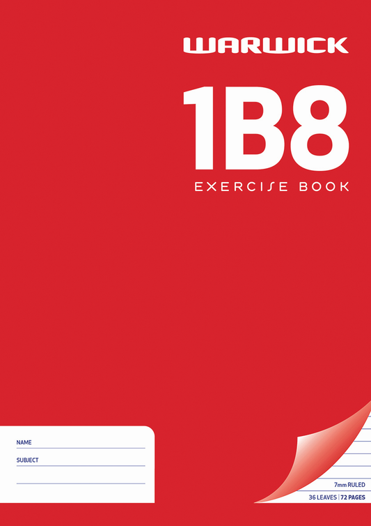 1B8 EXERCISE BOOK - 7MM RULED