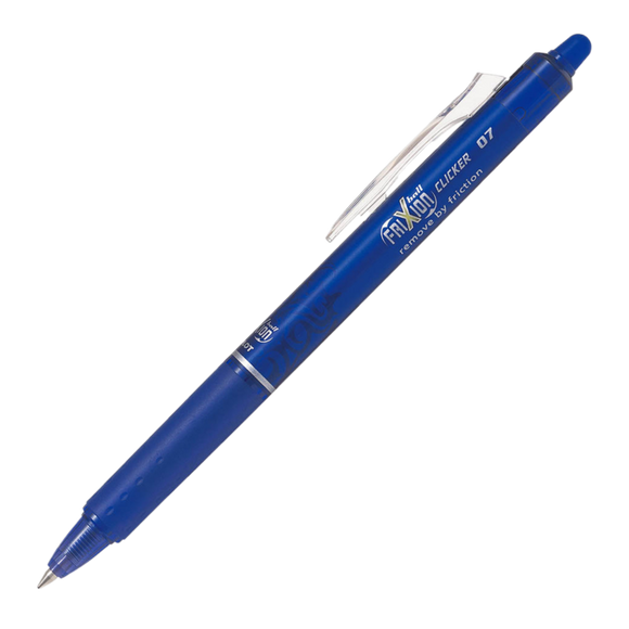 PILOT FRIXION CLICKER 0.7MM ERASABLE PEN BLUE