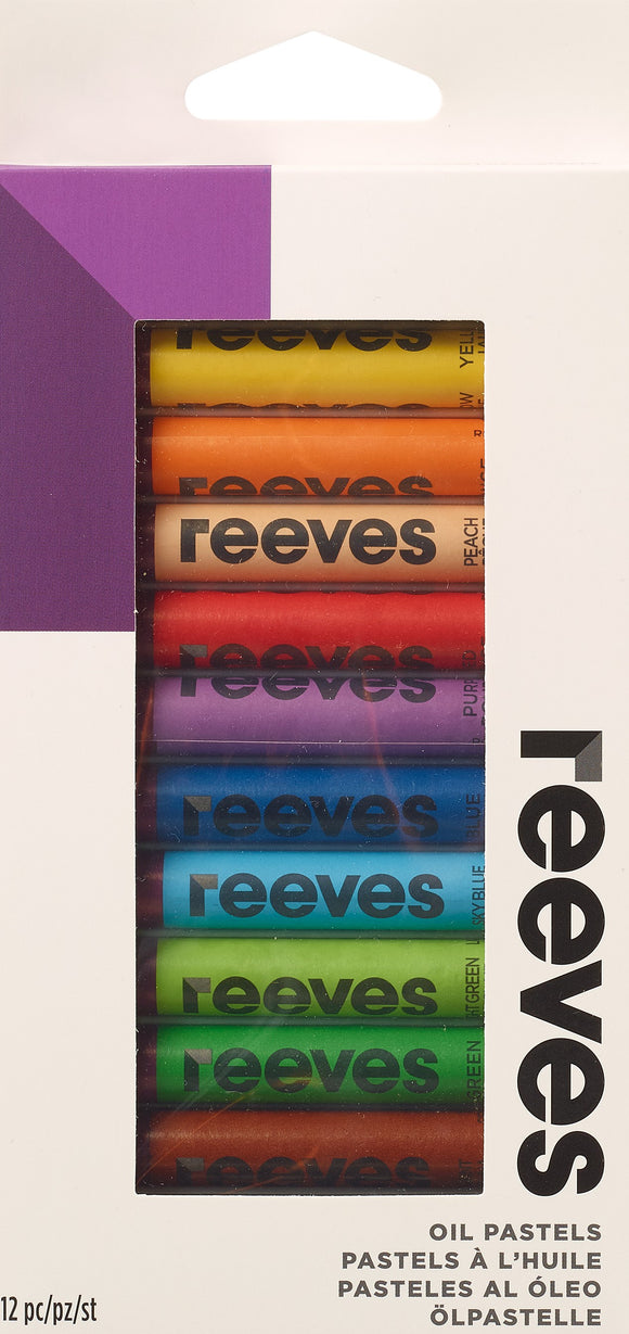 REEVES OIL PASTELS SET OF 12 COLOURS