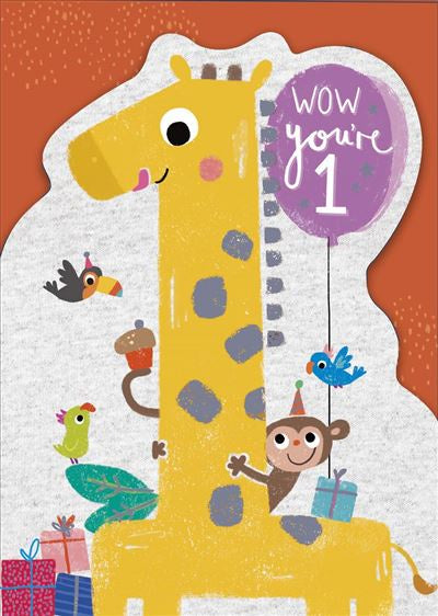 BIRTHDAY CARD 1ST PARTY ANIMALS
