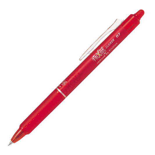 PILOT FRIXION CLICKER 0.7MM ERASABLE PEN RED