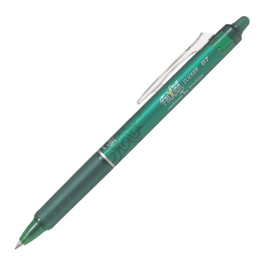 PILOT FRIXION CLICKER 0.7MM ERASABLE PEN GREEN